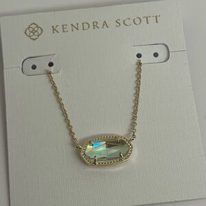 KENDRA SCOTT Elisa Gold Pendant Necklace - Dichroic Glass